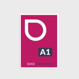 Cartel tamaño 12x80cm impresos atodo color sobre