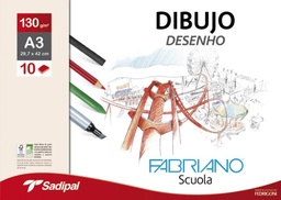 [F740221297] PAQUETEUETE  PAPEL DIBUJO A3 10h