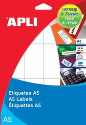 Etiquetas adhesivas Apli 12x18