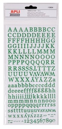 [13654] Abc stickers glitter verde 2h.