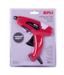 [13942] Pistola de silicona 40W + 2 barras de silicona