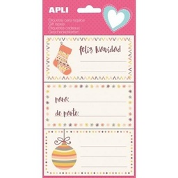 [13997] Etiquetas adhesivas para regalo navidad 9u.