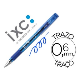 Bolígrafo roller tinta con grip azul 0,5