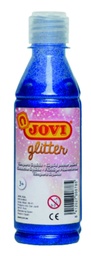 [517-21] Tempera líquida glitter azul cyan 250ml. Jovi