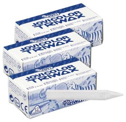 CAJACeras  triwax blanco 12u