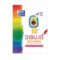 [400 147 935] Bloc dibujo espiral Oxford A4 20h. Lisas 90g. Lápiz/ceras