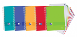[400149423] Cuaderno espiral PP 5x5 160h 90g 8 colores Oxford