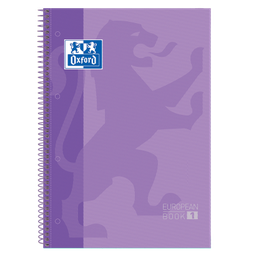 [100430201] Cuaderno espiral microperforado A4+ 90grs. 80h. 5x5 Violeta Oxford