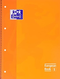 [100430202] Cuaderno espiral Oxford European 1 book A4-naranja