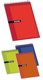 [100302800,100302773] Bloc espiral superior 80h A6 Formato 8º (15,5 x 10,5 cm) 60g 4x4 enri