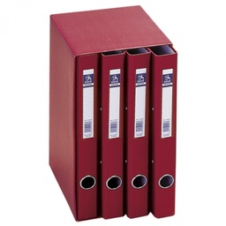 [09452] Oficolor modulo 4 carpetas rojo