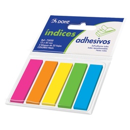 [75020] Índices adhesivos colores neón 12x45mm Dohe