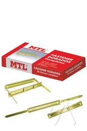 [79190] Fastener dorados completos caja 50und.