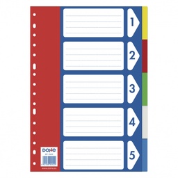 [90452] Separadores 5 colores Fº natural Dohe