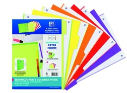 [400159037] Separadores 5 colores vivos elba A4 polip extra