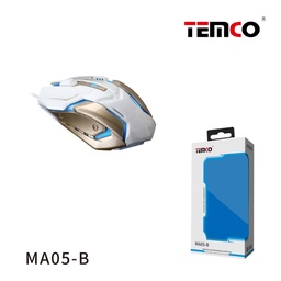 [MA05-B] Ratón gaming blanco oro rgb ma05-b