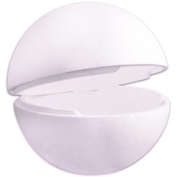 [MEPH30] Media esfera de porxepán hueca