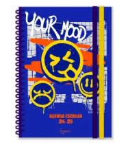 [PB2425-10] Agenda escolar Día página 12x17 cm tapa plástico 24/25 con goma MP