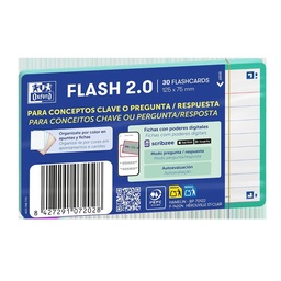 [400198770] Flashcards 2.0 oxf 75x125 30f 1lin Ice Mint