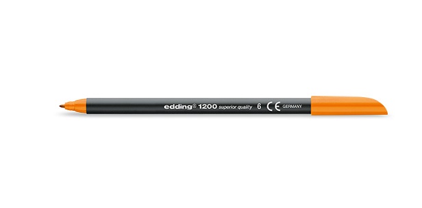 Rotulador edding 1200 naranja nº 6