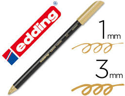 Rotulador edding 1200 oro 53