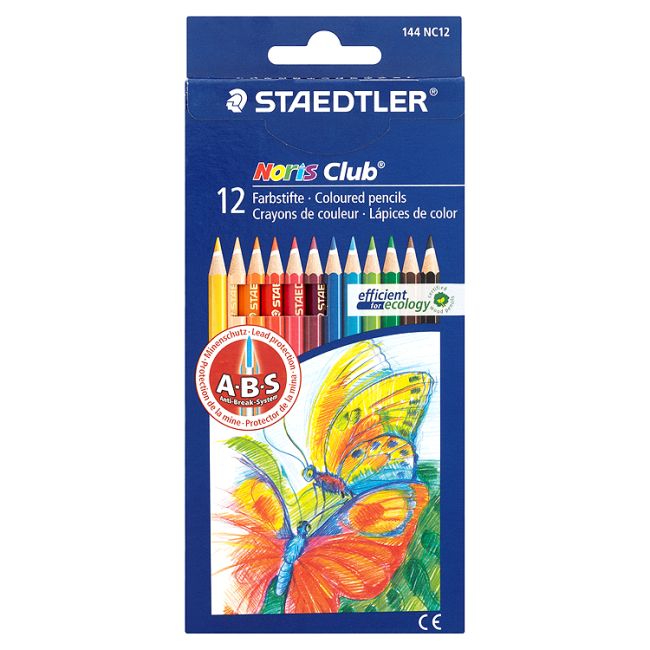 12 lápices de colores mina reforzada Noris Club Staedtler