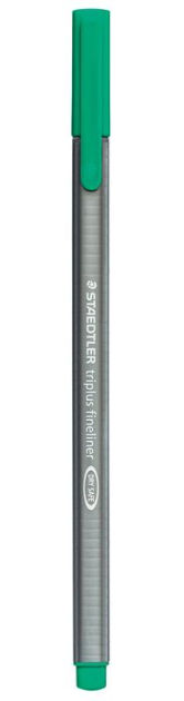 Rotulador triplus fineliner 334 verde
