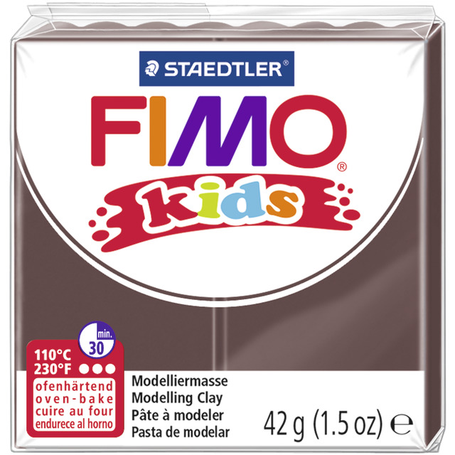 Pasta modelar fimo Kids marrón 42grs. Staedtler