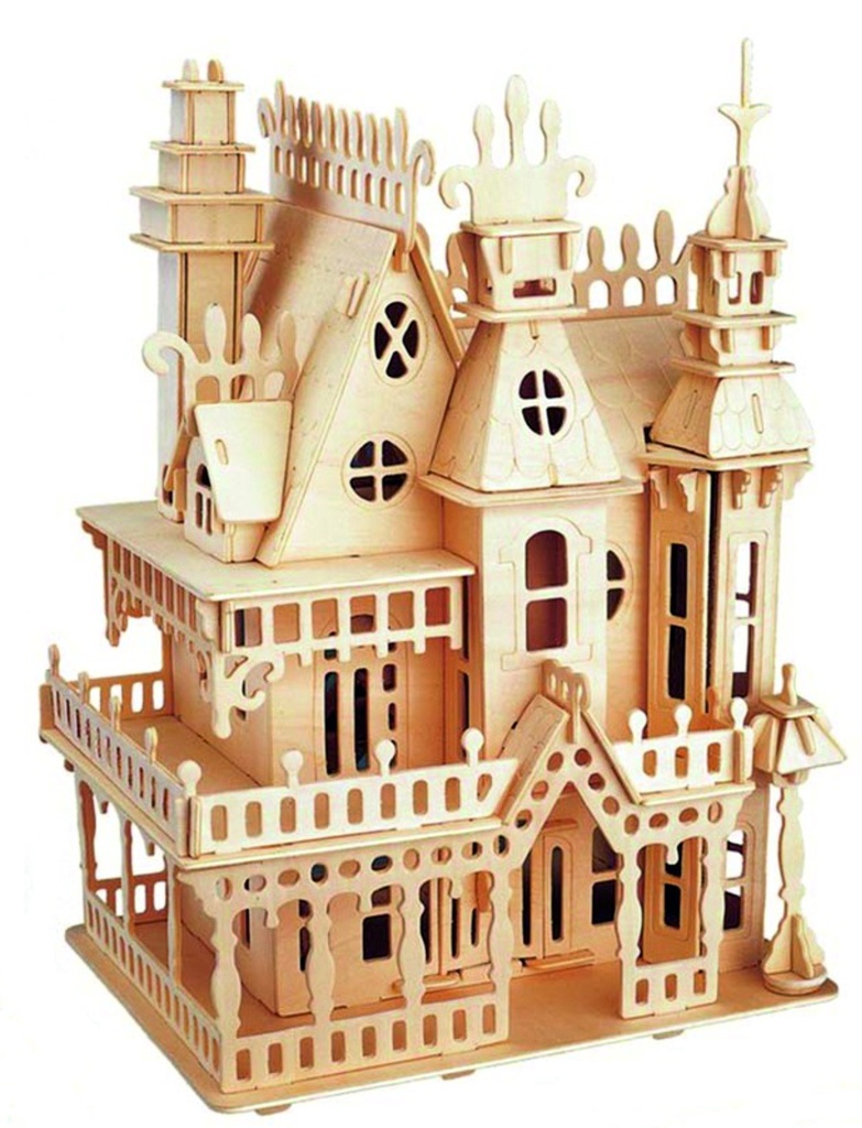 Maqueta madera castillo