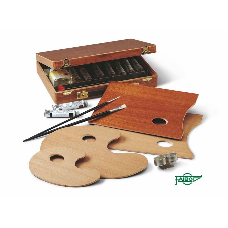 Caja madera para oleos 30x18x5