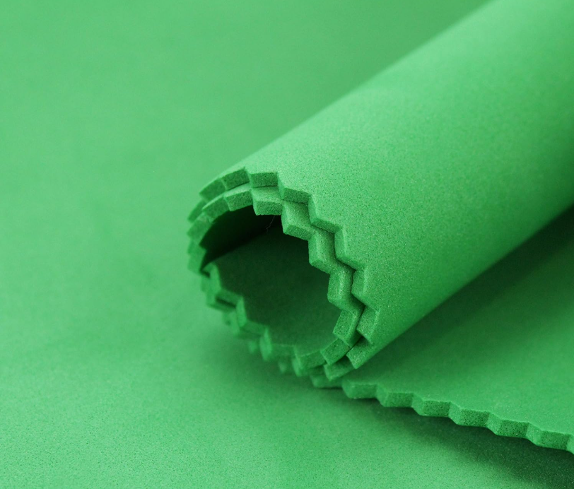 Hoja goma eva verde tutti frutti cerezas 40x60