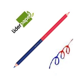 Lápiz bicolor rojo-azul und.