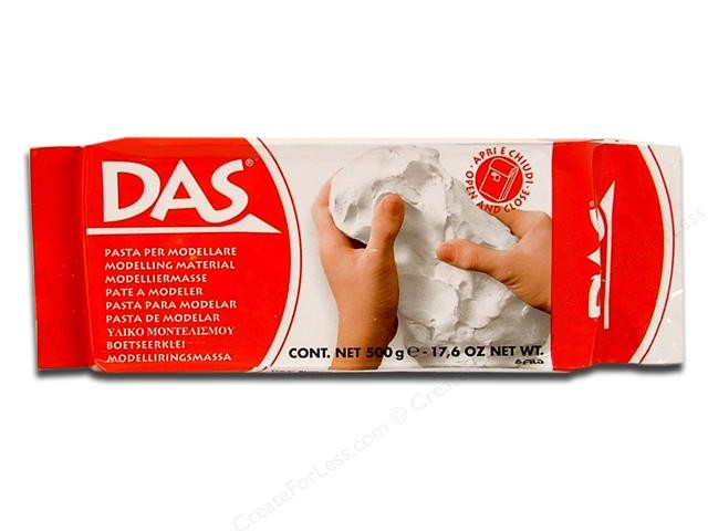 Pasta modelar secado al aire color Blanco 500g - DAS