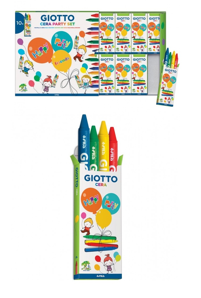 Ceras Giotto party caja 4und.
