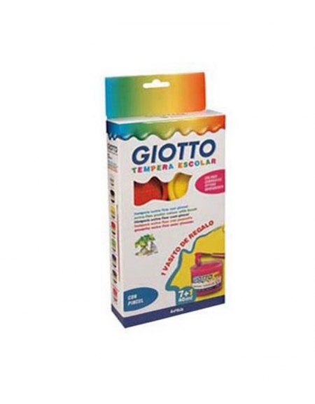 Tempera escolar 7+1 Giotto