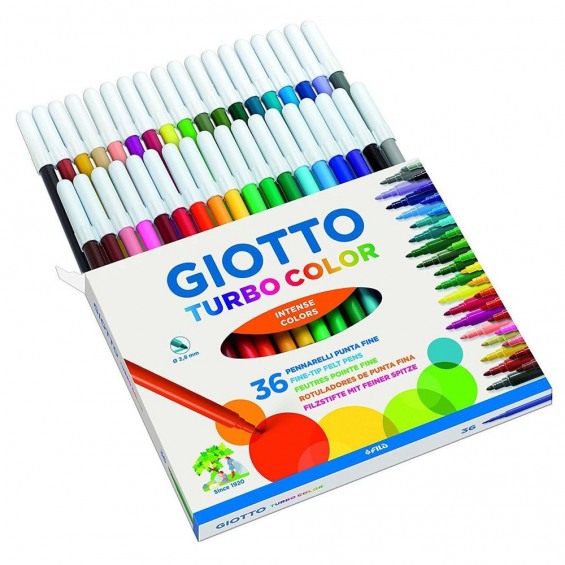 Rotuladores Giotto turbo color 36u.