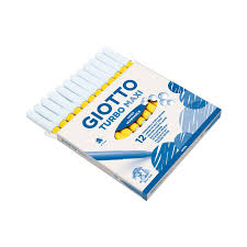 Rotuladores Giotto maxi amarillo medio Caja 12