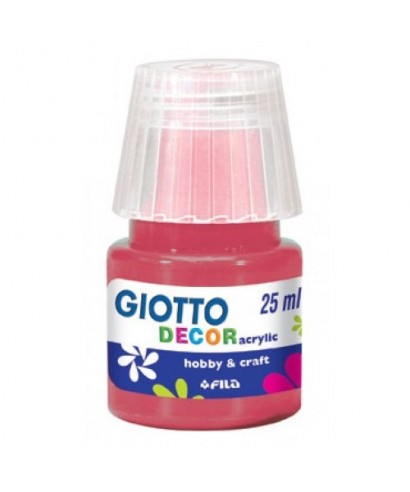 Pintura acrílica Giotto decor 25ml rojo carmin