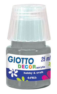 Pintura acrílica Giotto decor 25ml plata