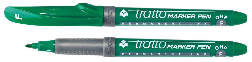 Marcador permanente alcohol tratto verde f