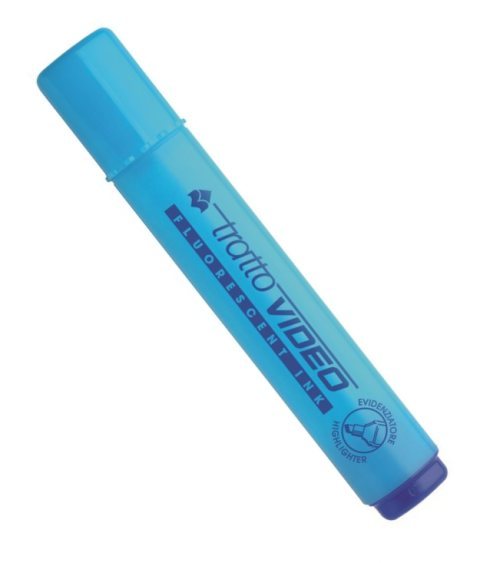 Marcador fluorescente tratto VIDEO azul