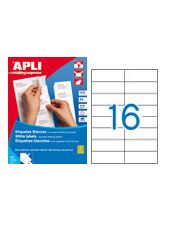 Etiquetas adhesivas 105x37mm 100h A4 Apli