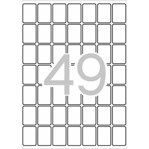 Etiquetas adhesivas Apli 19x27