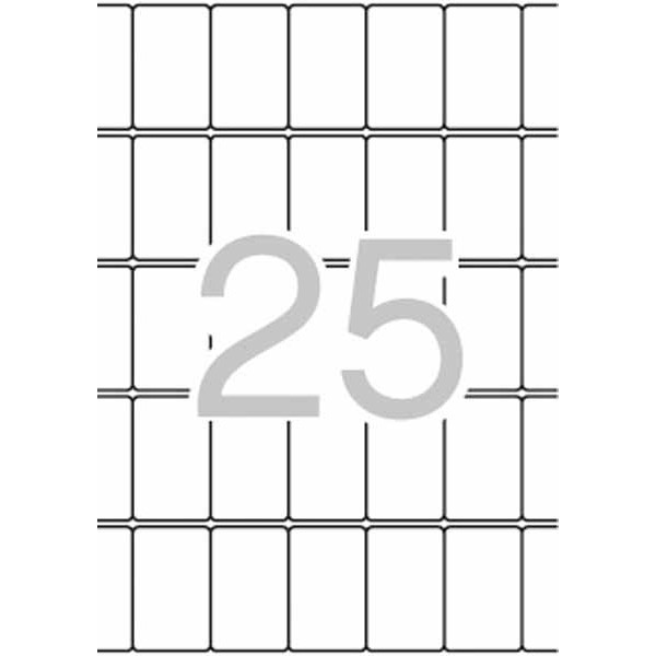 Etiquetas adhesivas Apli 25x40
