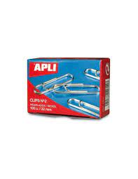 Clips nº2 plata 100unidades