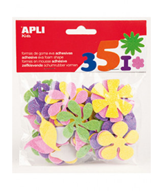 B. Formas eva purpurina flor 48unid