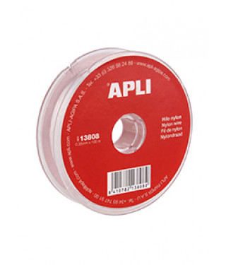 BOBINA CUERDA NYLON 0.35mm x 100mtr