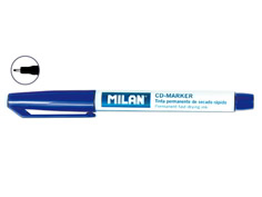 Rotulador punta fina cd/dvd marker negro c/10und.