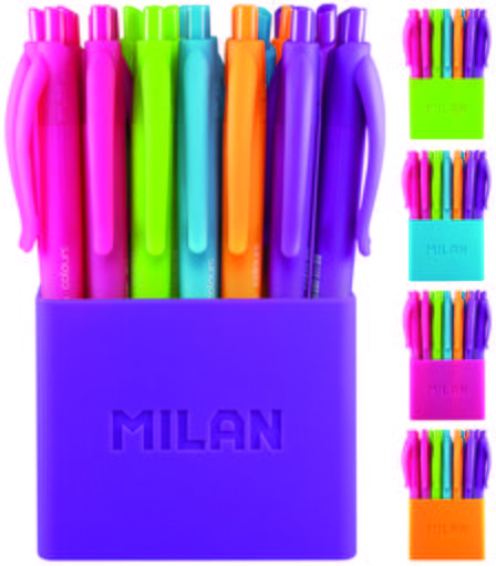 Pack bolígrafografos Milan variedades de coloeres 24 u.