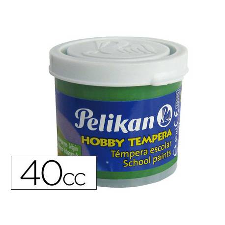 Tempera Pelikan verde amar. 40ml.
